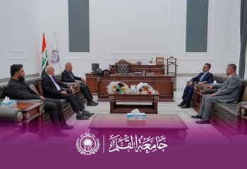 الدكتور برزنجي ورئيس مجلس إدارة جامعة القلم يهنئان محافظ كركوك بفوزه في الانتخابات البرلمانية