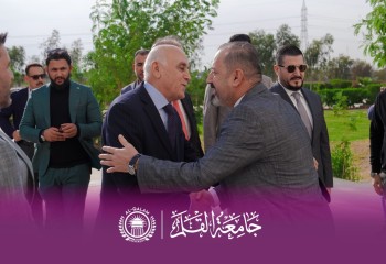  الدكتور برزنجي يهنئ الأستاذ الدكتور محسن الشواني بمناسبة تولّيه رئاسة جامعة باباكركر