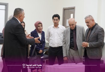برزنجي يستقبل وفدًا من أساتذة وطلبة قسم الهندسة ويثمّن مشروعهم المعماري المستدام في يوم المهندس الوطني
